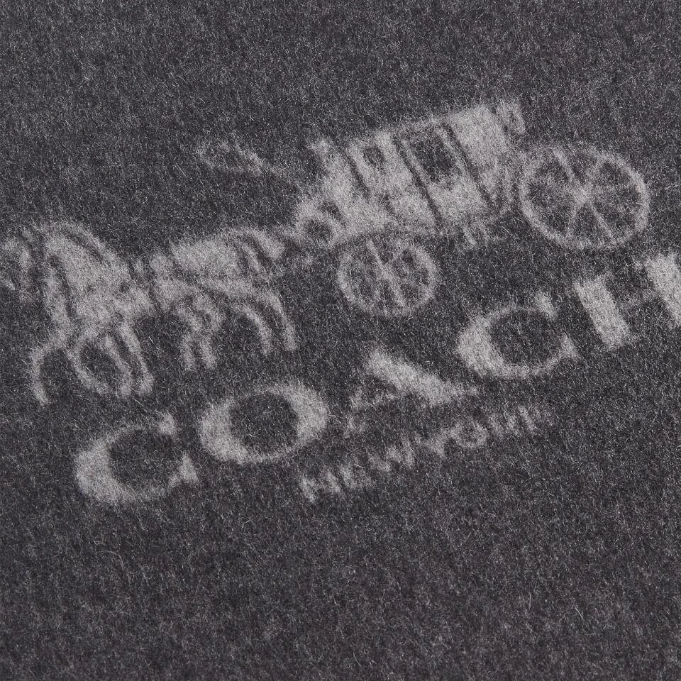商品Coach|Coach Horse And Carriage Reversible Cashmere Muffler Scarf,价格¥2285,第3张图片详细描述