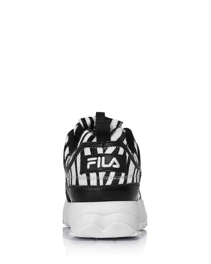 商品Fila|Women's Disruptor 2 Zebra-Print Platform Sneakers - 100% Exclusive,价格¥629,第4张图片详细描述