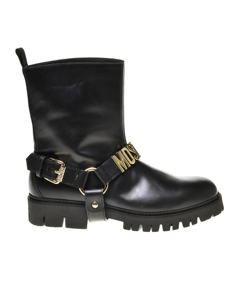 商品Moschino|Men's Logo Harness Ankle Boots,价格¥6455,第1张图片