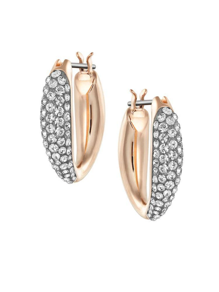 商品Swarovski|Circlet Crystal and Mixed-Metal Huggie Hoop Earrings,价格¥599,第1张图片