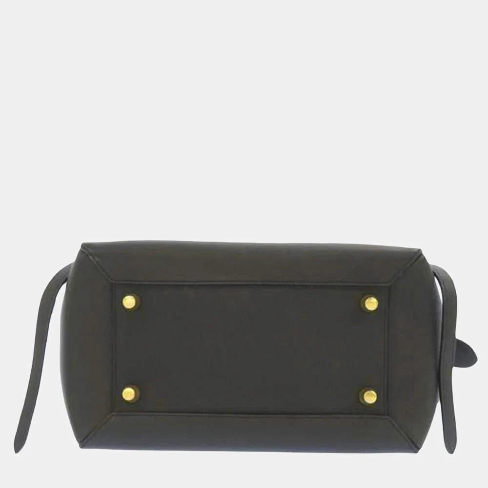 商品[二手商品] Celine|Celine Black Mini Belt Leather Satchel,价格¥14217,第4张图片详细描述