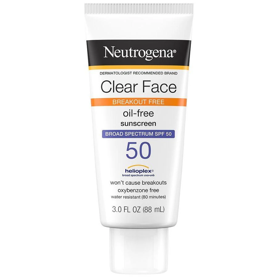 商品Neutrogena|Clear Face Liquid Lotion Sunscreen With SPF 50,价格¥111,第1张图片