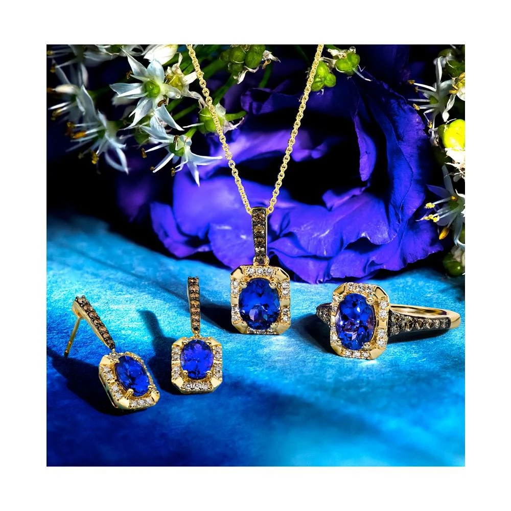 商品Le Vian|Blueberry Tanzanite (1-3/8 ct. t.w.) & Diamond (3/8 ct. t.w.) Drop Earrings in 14k Gold,价格¥6851,第3张图片详细描述