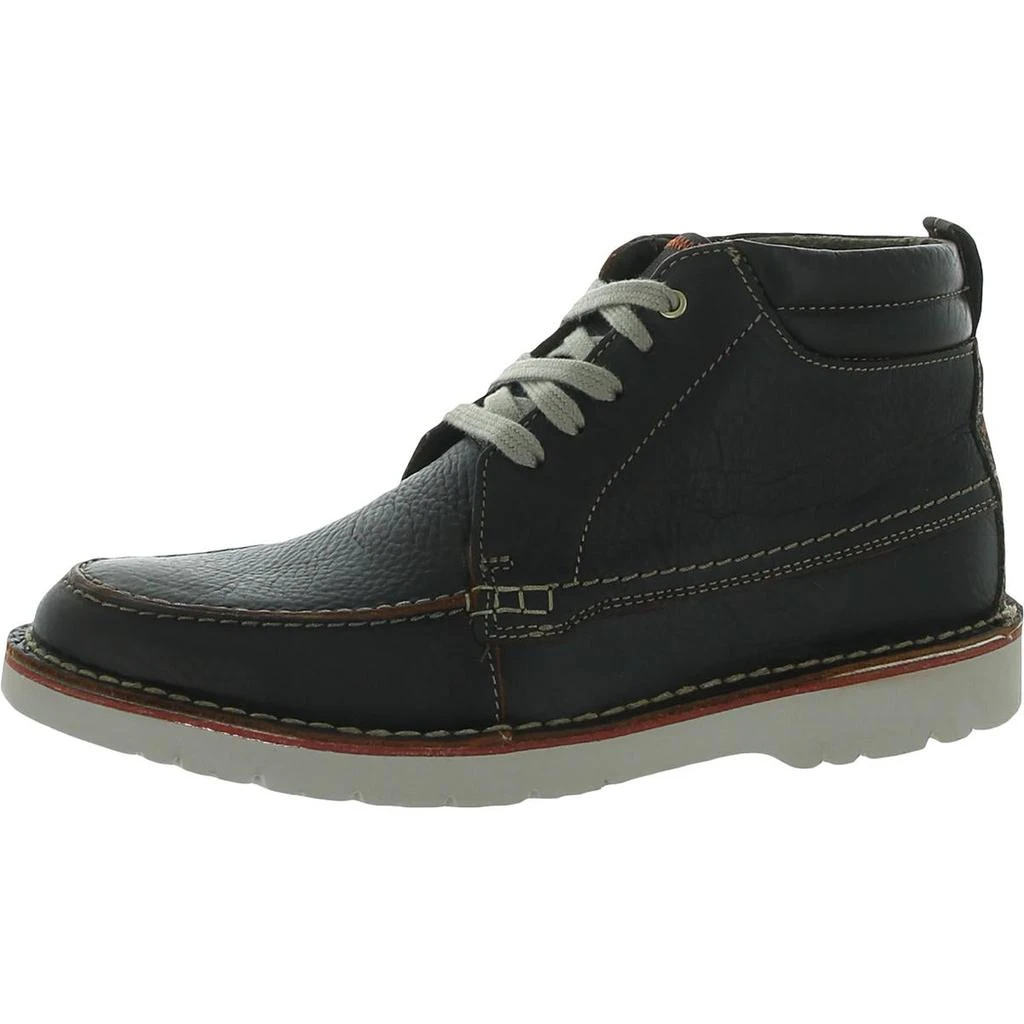 商品Clarks|Clarks Vargo Moc Men's Leather Lace-Up Moc Toe Ankle Boots,价格¥326,第1张图片