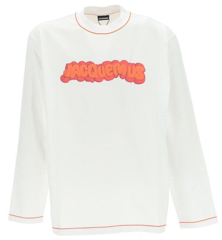 Jacquemus Logo Printed Crewneck Long-Sleeve T-Shirt商品第1张图片规格展示