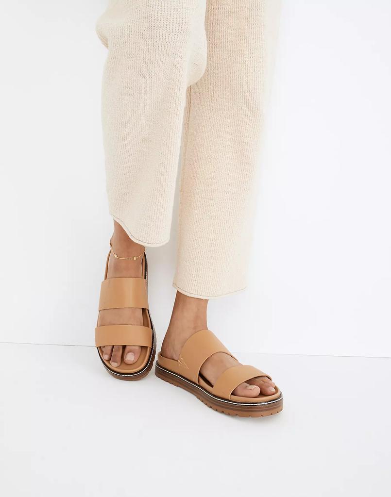 商品Madewell|The Charley Double-Strap Slide Sandal,价格¥827,第6张图片详细描述