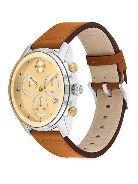 商品Movado|BOLD Verso Leather Strap Watch,价格¥5527,第4张图片详细描述