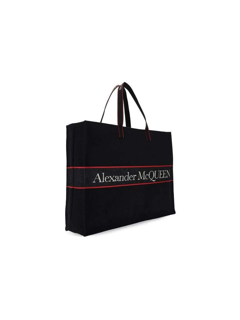 商品Alexander McQueen|Alexander mcqueen men's black cotton tote,价格¥4774,第2张图片详细描述