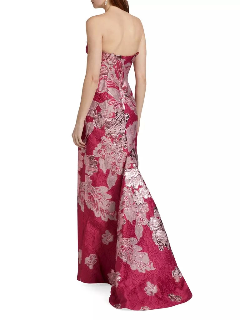 商品Rene Ruiz Collection|Strapless Floral Jacquard Mermaid Gown,价格¥14135,第5张图片详细描述