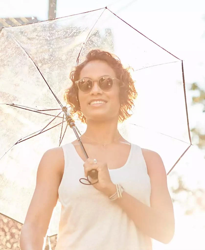 商品Totes|3-Section Auto-Open Clear Umbrella,价格¥243,第2张图片详细描述