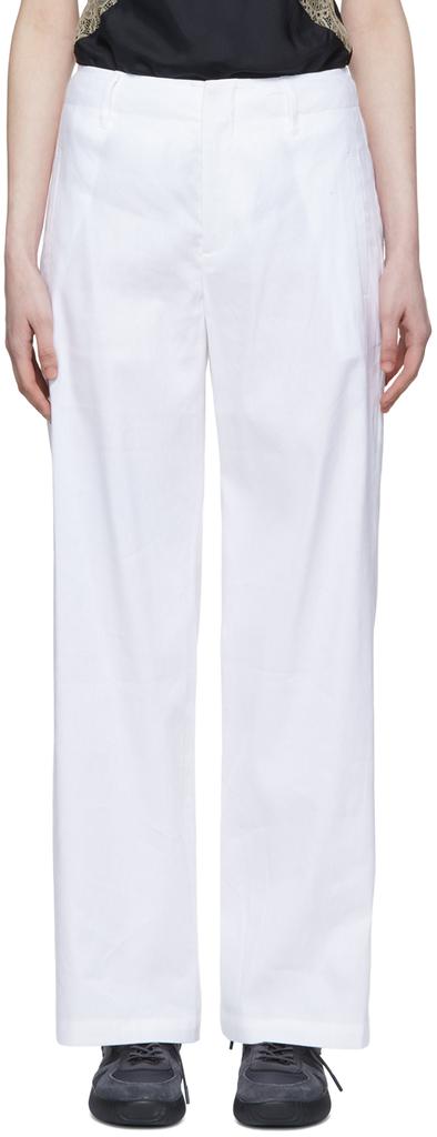 White Linen Trousers商品第1张图片规格展示