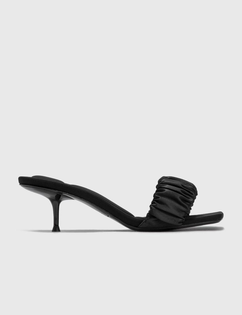 商品Alexander Wang|Jessie Scrunchie Slide Satin,价格¥3826,第1张图片