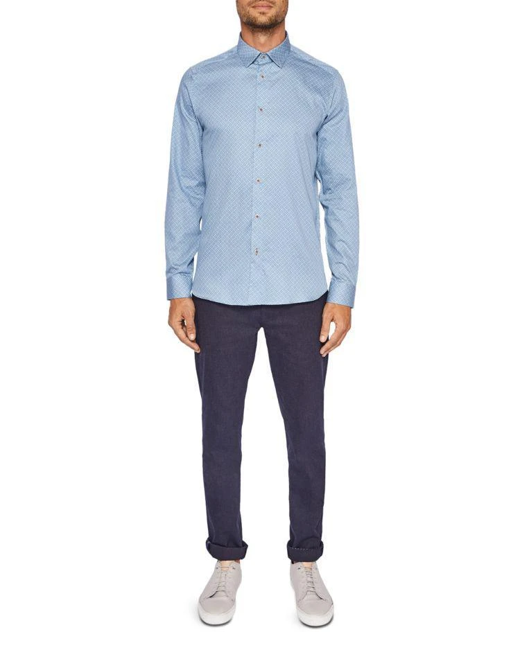 商品Ted Baker London|Ted Baker Larosh Rectangle Print Regular Fit Button-Down Shirt,价格¥689,第4张图片详细描述