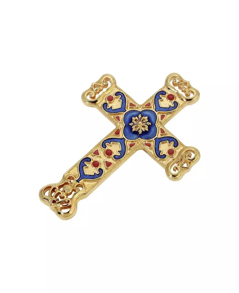 商品2028|Symbols of Faith Enamel Cross Brooch,价格¥509,第1张图片