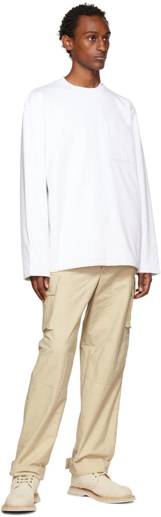 商品Jacquemus|White 'Le T-Shirt Bricciola' Long Sleeve T-Shirt,价格¥1210,第4张图片详细描述