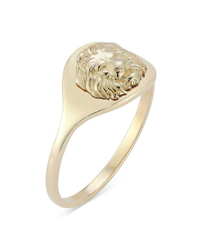商品Bloomingdale's|14K Yellow Gold Lion Ring - Exclusive,价格¥1360,第2张图片详细描述