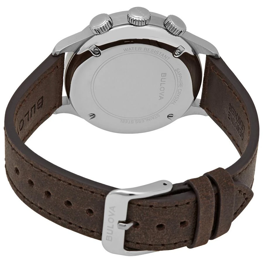 商品Bulova|A-15 Pilot Automatic Black Dial Brown Leather Men's Watch 96A245,价格¥2747,第3张图片详细描述