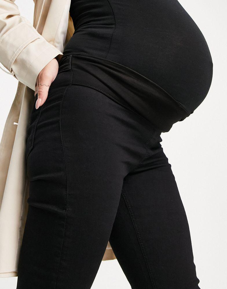 商品Topshop|Topshop Maternity under bump black Joni skinny jeans,价格¥288,第5张图片详细描述