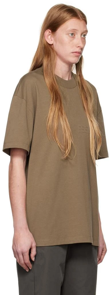 商品Essentials|Brown Flocked T-Shirt,价格¥321,第2张图片详细描述