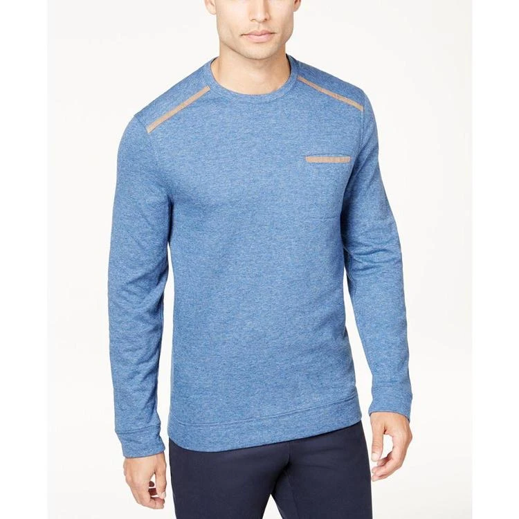 Men's Pocket Sweatshirt with Faux-Suede Trim, Created for Macy's 商品