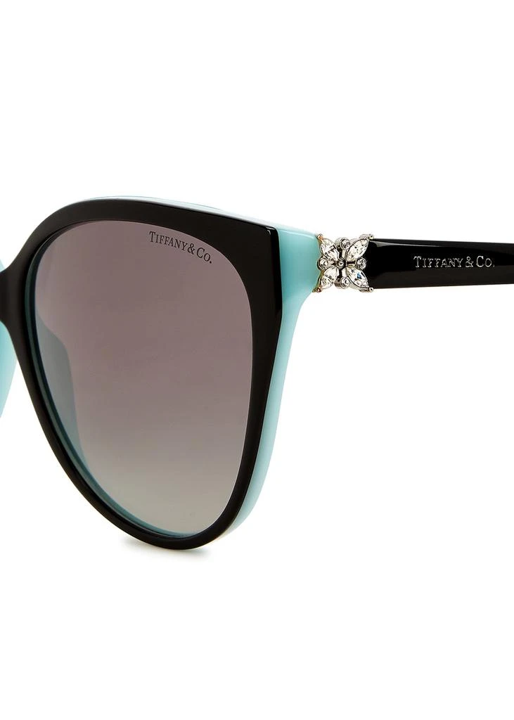 商品Tiffany & Co.|Black oval-frame sunglasses,价格¥2935,第3张图片详细描述