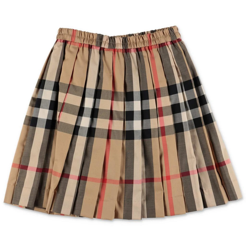 商品Burberry|Burberry Kids Check Print Pleated Skirt,价格¥1487,第2张图片详细描述