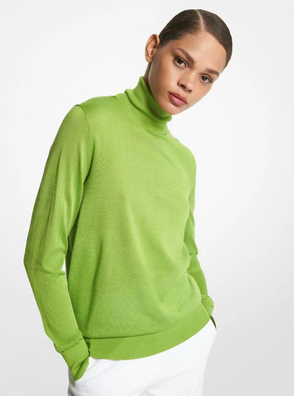 商品Michael Kors|Joan Featherweight Silk Turtleneck Sweater,价格¥1797,第1张图片