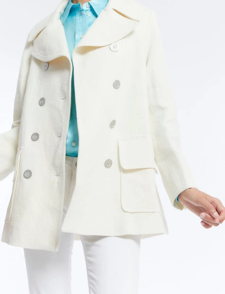 商品INES DE LA FRESSANGE|Seraphine ecru linen caban,价格¥3308,第2张图片详细描述