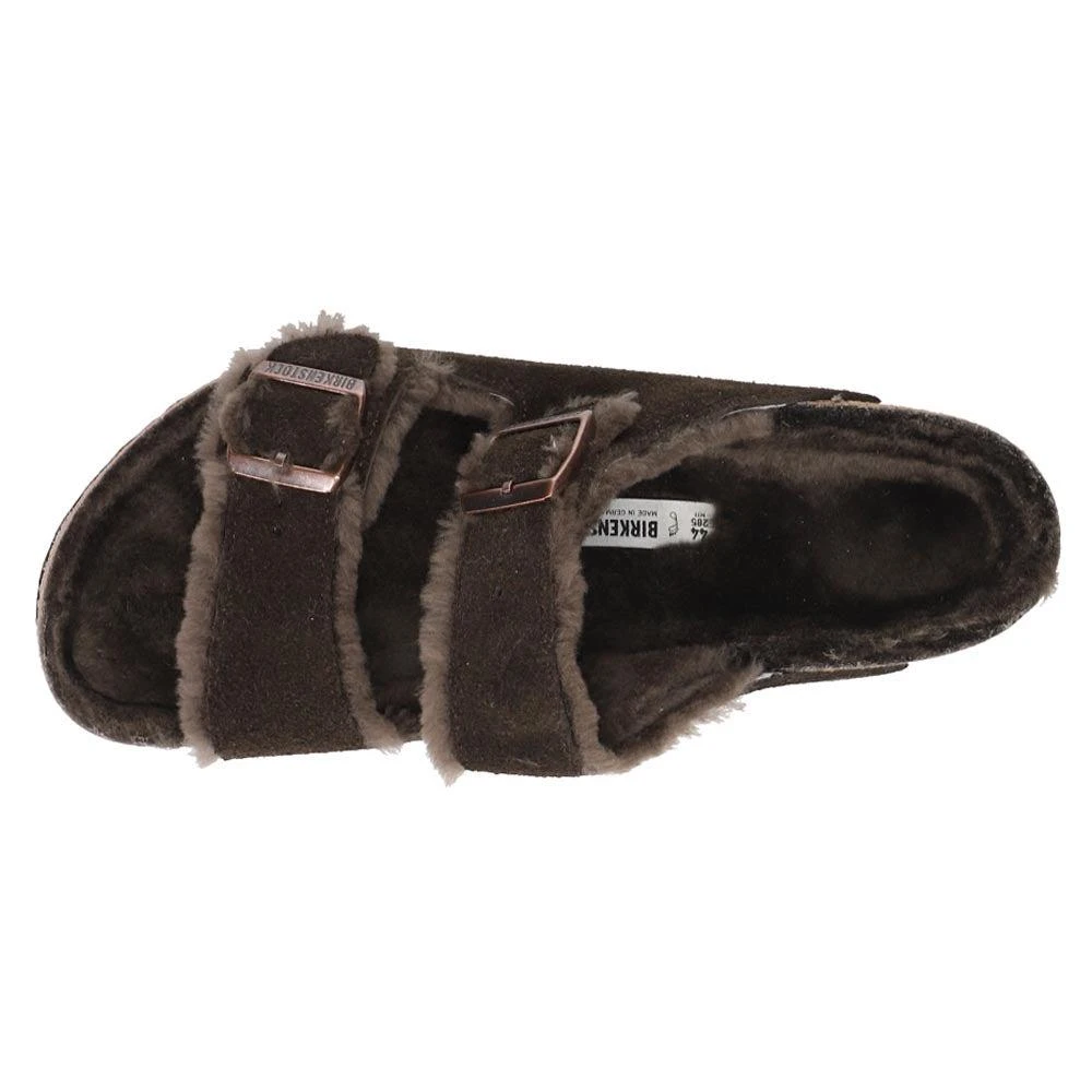 商品Birkenstock|Arizona Shearling Suede Slide Sandals,价格¥1112,第4张图片详细描述
