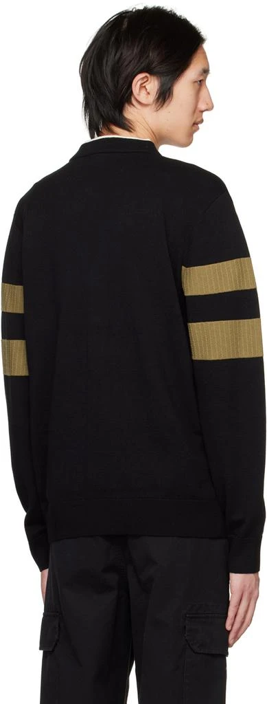 商品Fred Perry|Black Tipped Sleeve Cardigan,价格¥935,第3张图片详细描述