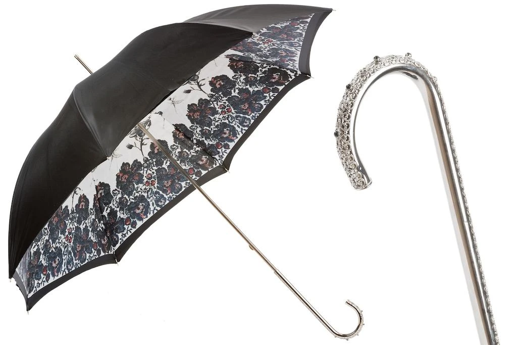 商品PASOTTI|Pasotti 葩莎帝 玫瑰花伞面 奢华金属手柄 晴雨伞,价格¥2989,第1张图片
