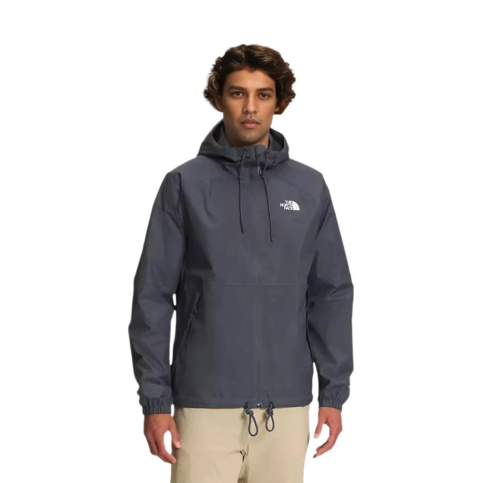 商品[国内直发] The North Face|北面 Antora 纯色小Logo印花拉链防水连帽夹克 男款 灰色,价格¥920,第3张图片详细描述