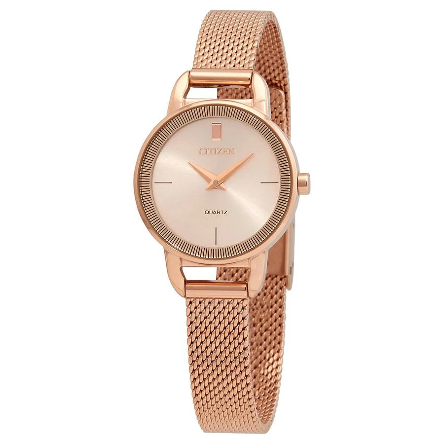 商品Citizen|Quartz Rose Dial Rose Gold-tone Ladies Watch EZ7003-51X,价格¥708,第1张图片