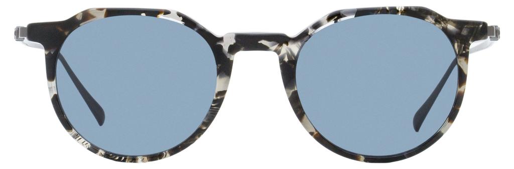 Salvatore Ferragamo Men's Round Sunglasses SF2845SM 052 Gray Havana/Gunmetal 47mm商品第2张图片规格展示