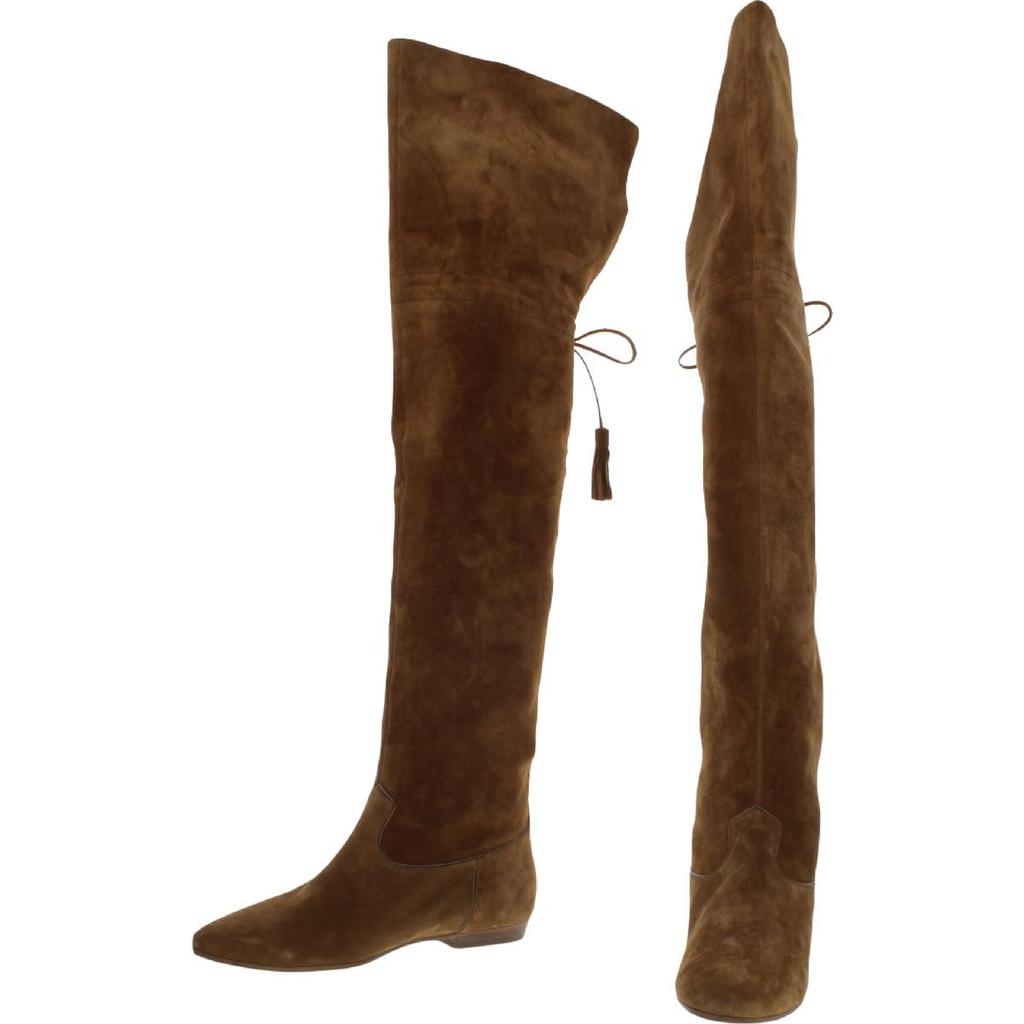 Celine Womens Chat Botte Suede Tall Over-The-Knee Boots商品第4张图片规格展示
