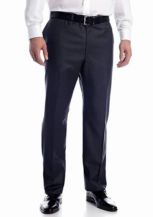 商品Ralph Lauren|Ralph Lauren Big Tall Ultraflex Flat Front Suit Separate Pants,价格¥1126,第1张图片