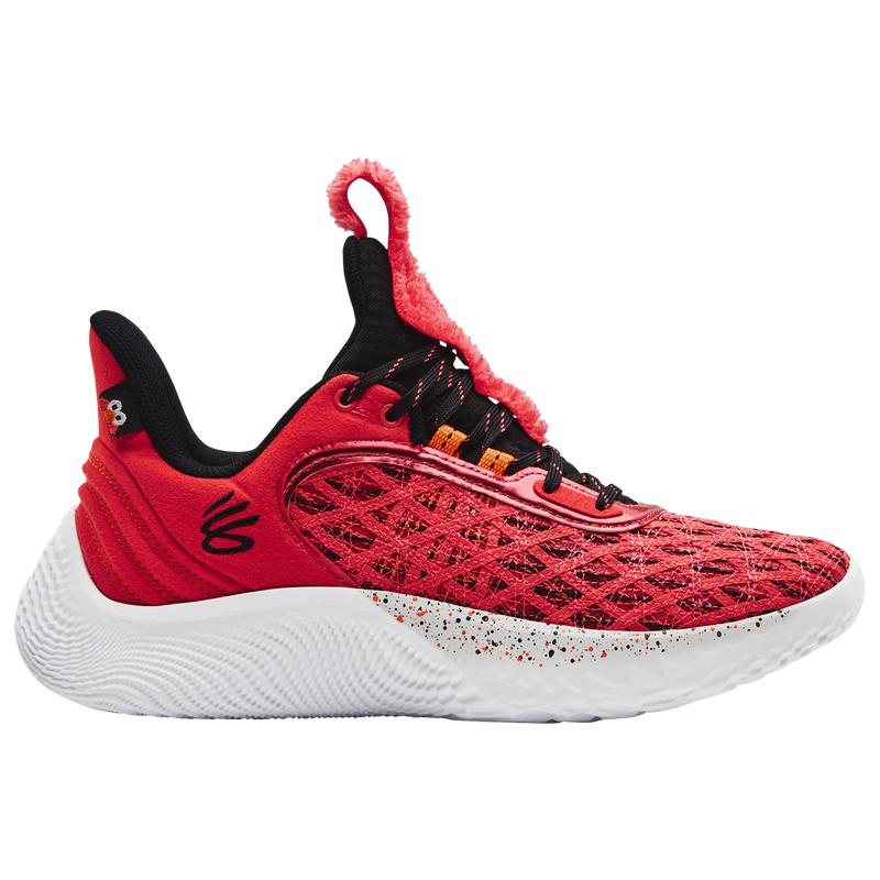 男款 安德玛 芝麻街联名 Curry 9 艾摩Elmo 红白色 篮球鞋商品第1张图片规格展示