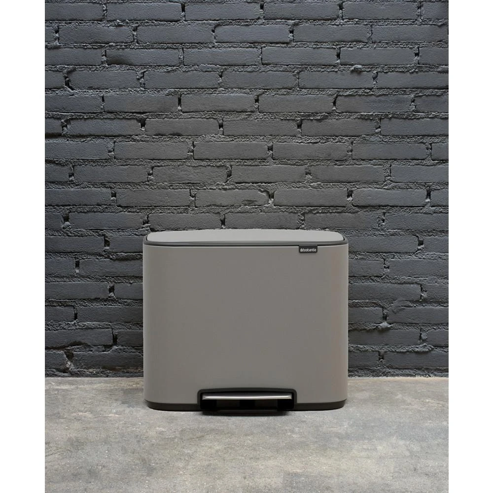 商品Brabantia|Bo Step on Multi Compartment Trash Can, 3 x 3 Gallon, 3 x 11 Liter,价格¥2006,第5张图片详细描述