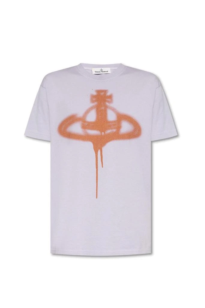 商品Vivienne Westwood|Vivienne Westwood Orb Printed Crewneck T-Shirt,价格¥475,第1张图片