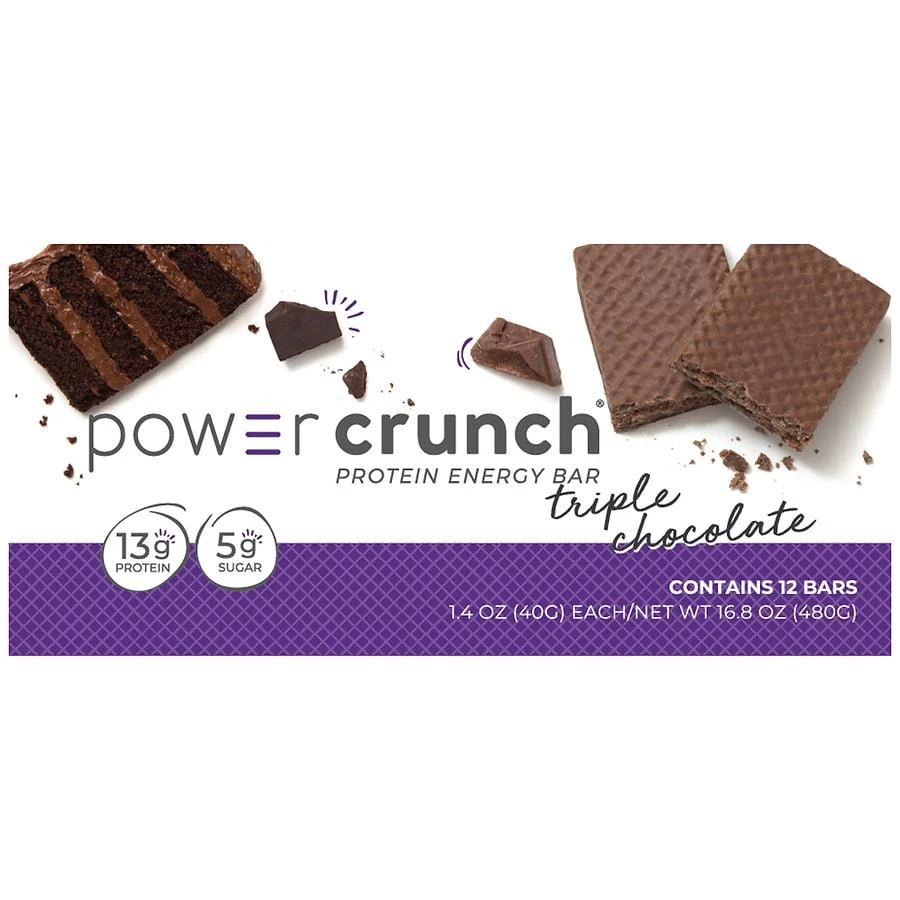 商品Power Crunch|Protein Energy Bar Triple Chocolate,价格¥13,第2张图片详细描述