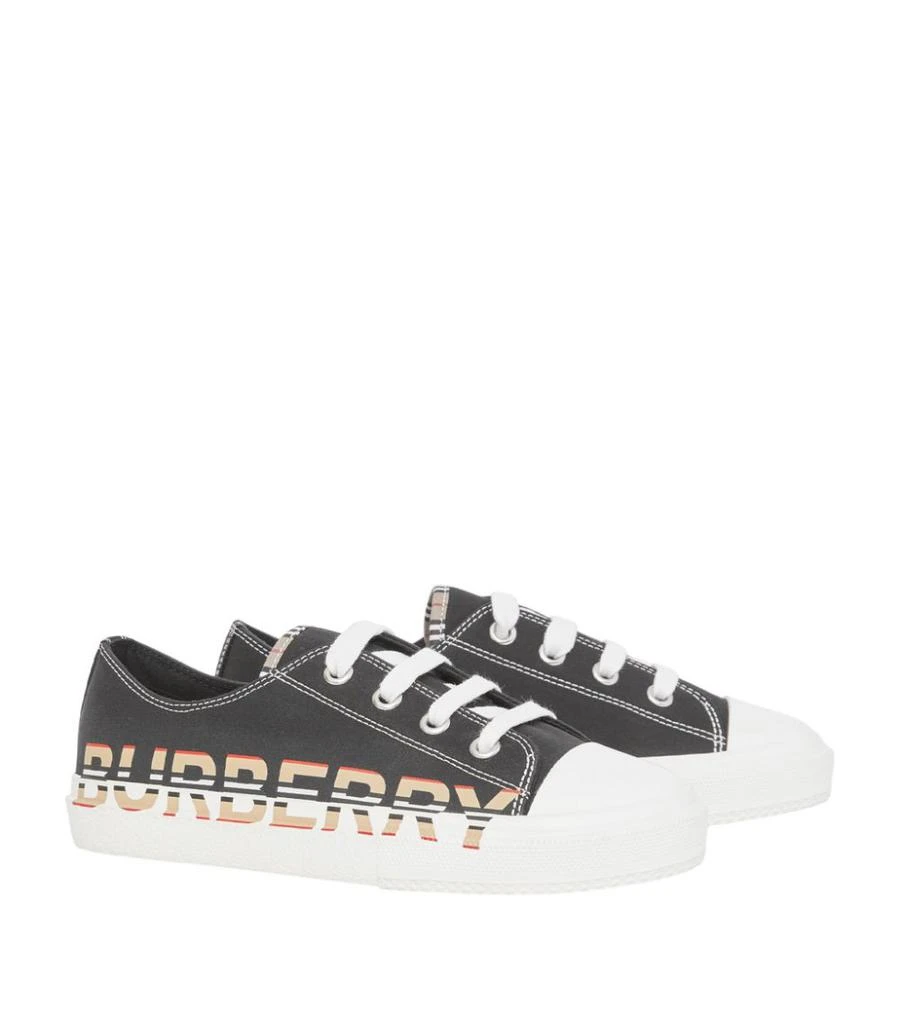 商品Burberry|Icon Stripe Logo Print Sneakers,价格¥1975,第3张图片详细描述