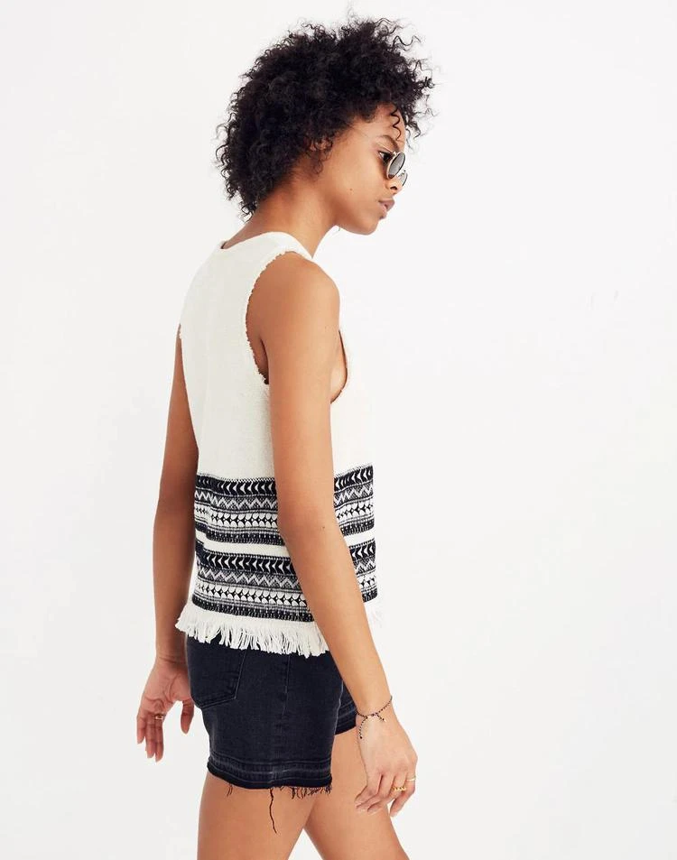 商品Madewell|Villagrove Sweater Tank in Bright Ivory,价格¥396,第2张图片详细描述