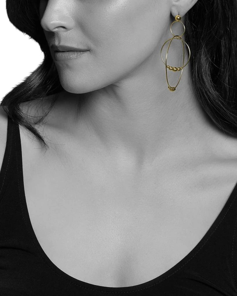 商品LAGOS|Caviar 18k Gold 3-Circle Drop Earrings,价格¥7853,第4张图片详细描述