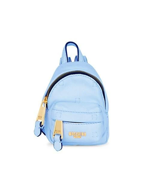 商品Moschino|Mini Logo Leather Crossbody Backpack,价格¥4130,第1张图片