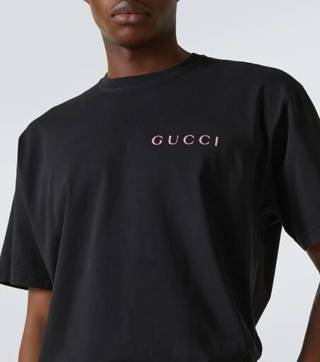 商品Gucci|Logo棉质针织T恤,价格¥6191,第5张图片详细描述