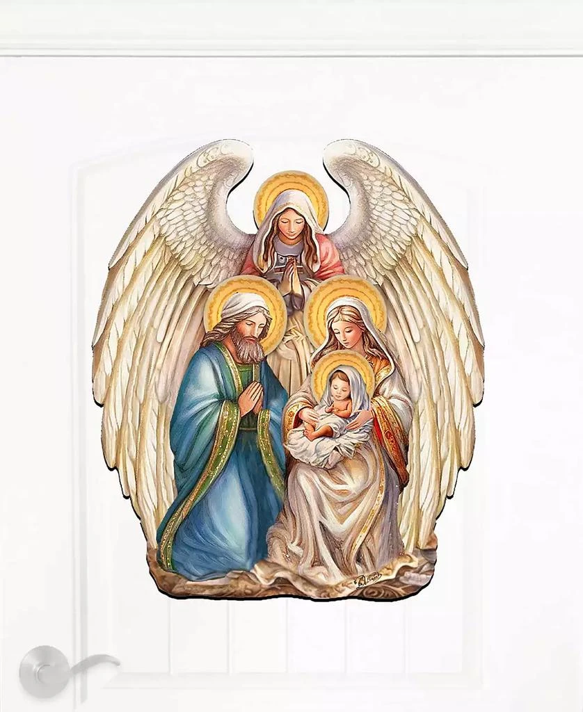 Nativity with Angel Christmas Wooden Door Decor Wall Decor G. DeBrekht �商品