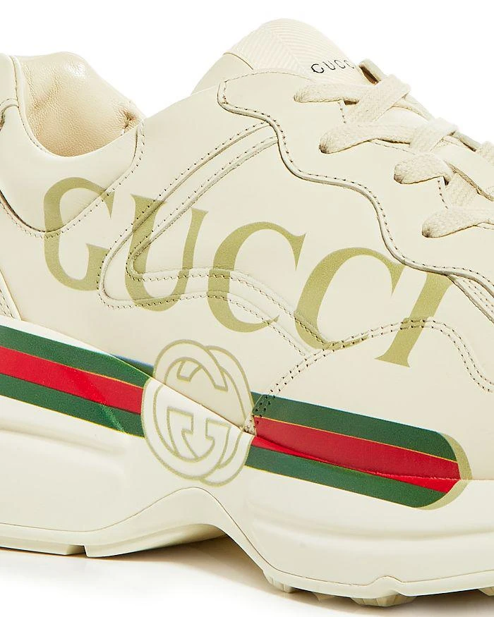 商品Gucci|Men's Rhyton Vintage Stripe Low Top Sneakers,价格¥7420,第2张图片详细描述