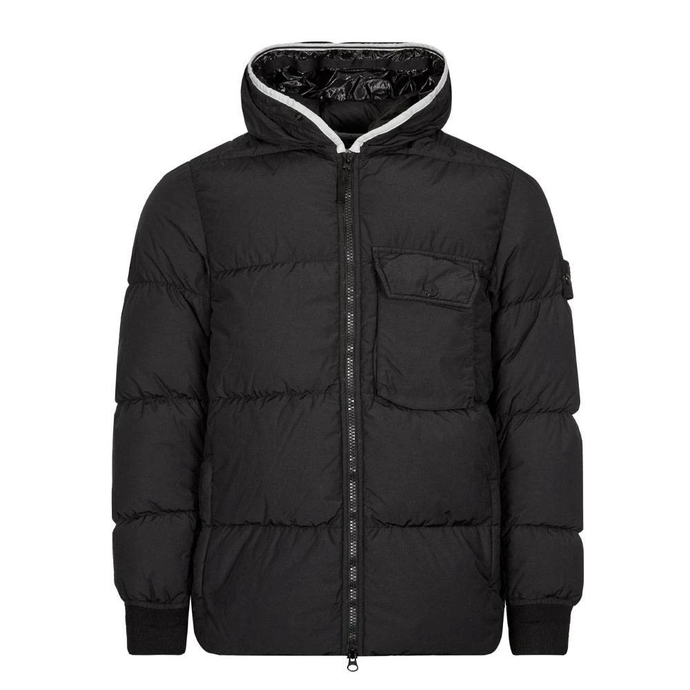 商品Stone Island|Stone Island Naslan Light Watro Down TC Jacket - Black,价格¥6384,第1张图片