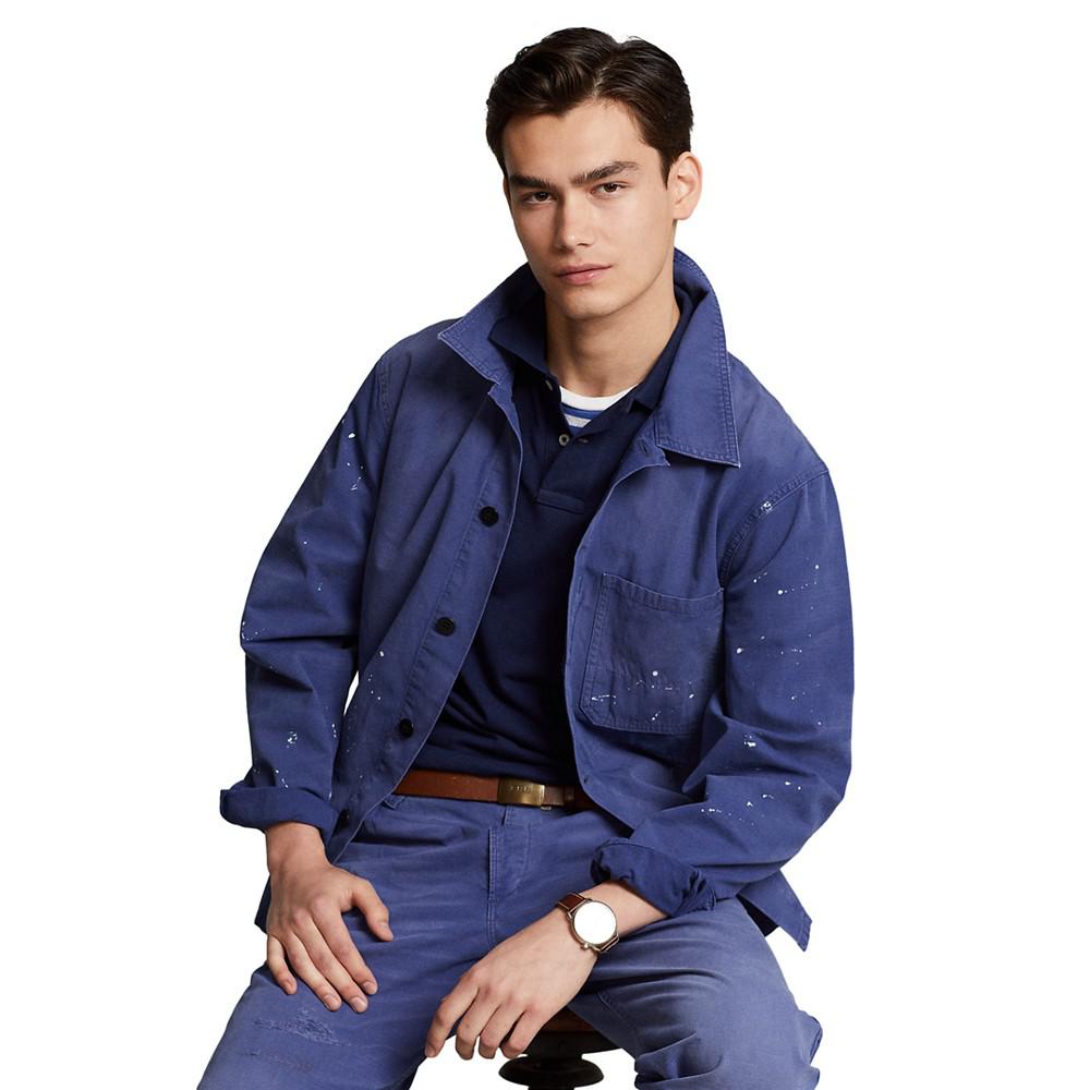 Men's Distressed Denim Chore Jacket商品第1张图片规格展示