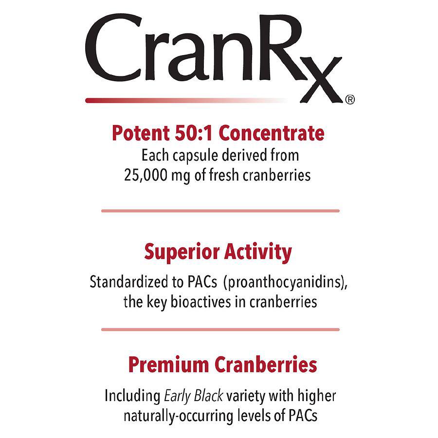 CranRx Bioactive Cranberry Capsules商品第2张图片规格展示